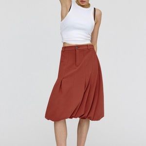 NWT Anthropologie Maeve Pleated Balloon Skirt